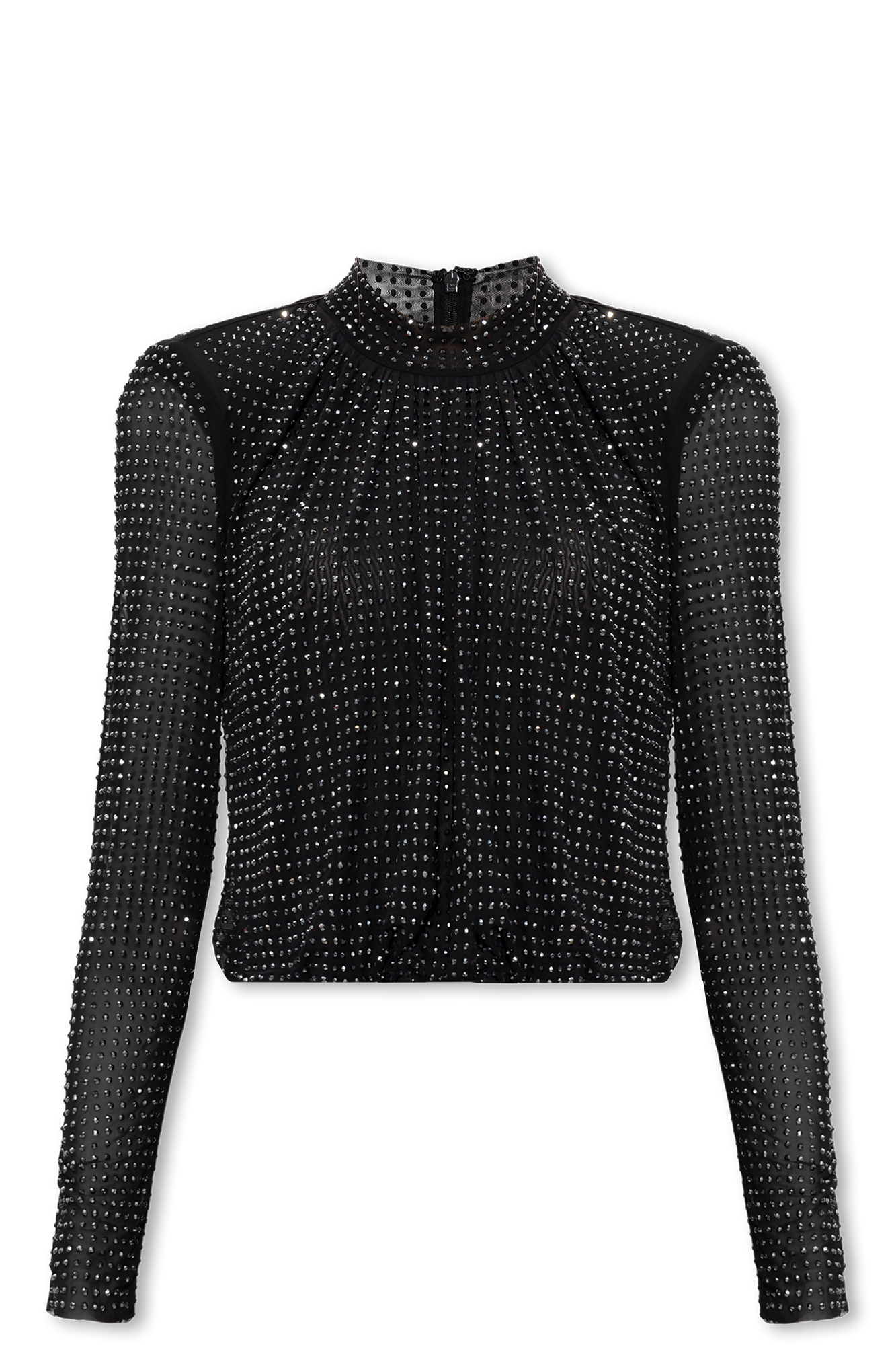 Black Crystal-embellished top Self Portrait - SchaferandweinerShops KR