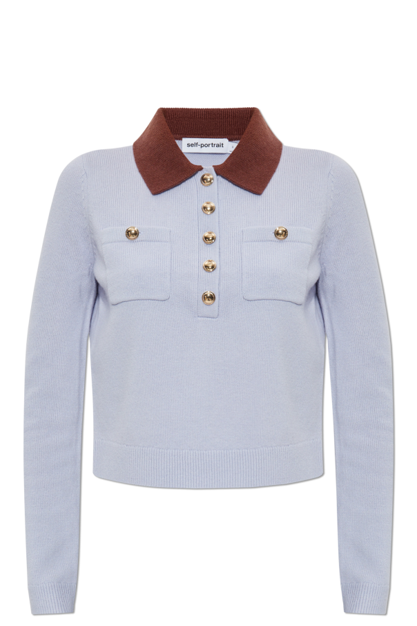 Sweater with collar, zdjęcie 1 Sweater with collar od Self-Portrait