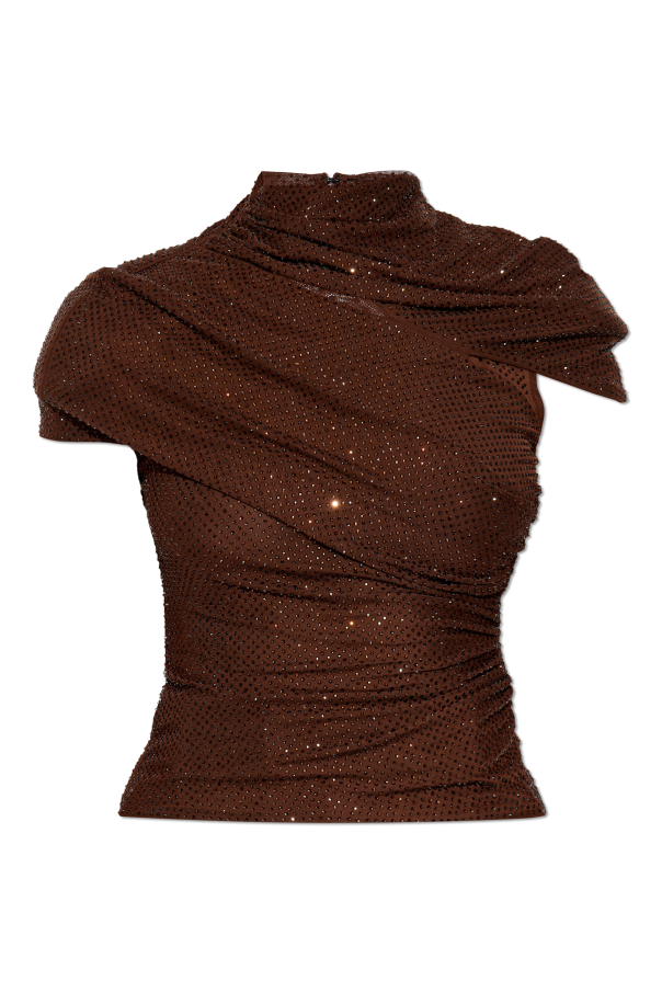 Top with shimmering appliqués od Self-Portrait