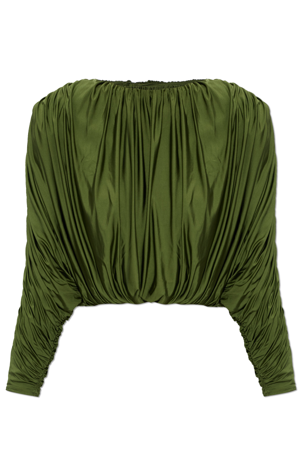 Draped top with shoulder pads od Self-Portrait