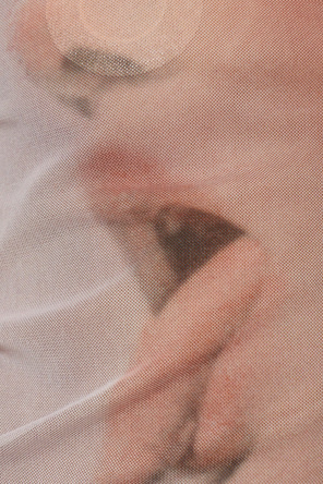 CARNE BOLLENTE Transparentní top s potiskem