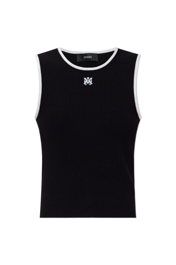 Top with embroidered logo od Amiri