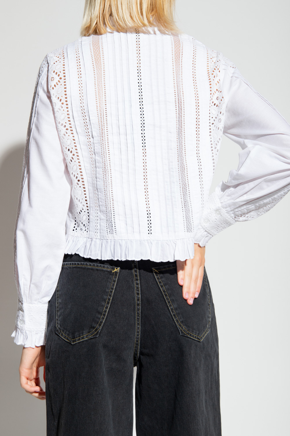 AllSaints ‘Ayla’ openwork minnie shirt