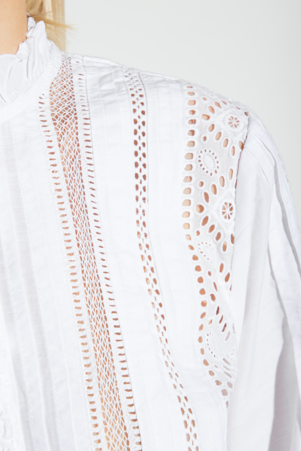 AllSaints ‘Ayla’ openwork shirt