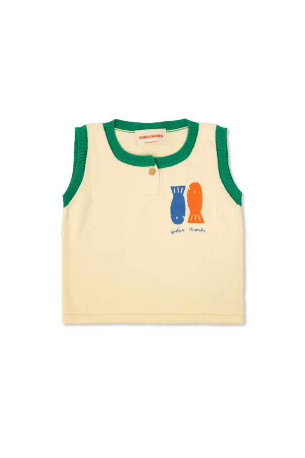 Bobo Choses Baumwollweste mit Print