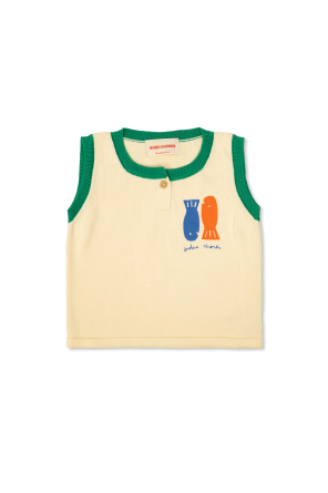 Bawełniana kamizelka z nadrukiem