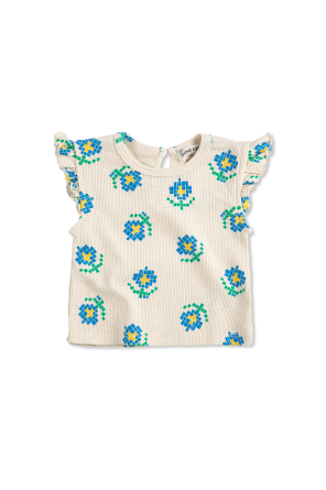 Top with a floral motif