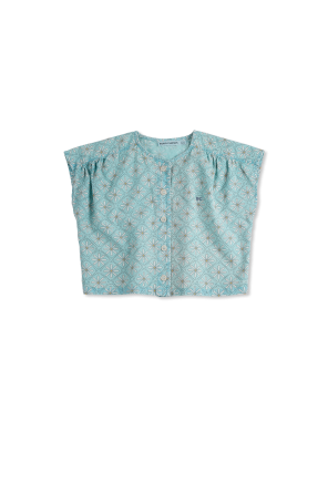 Top con motivo floral