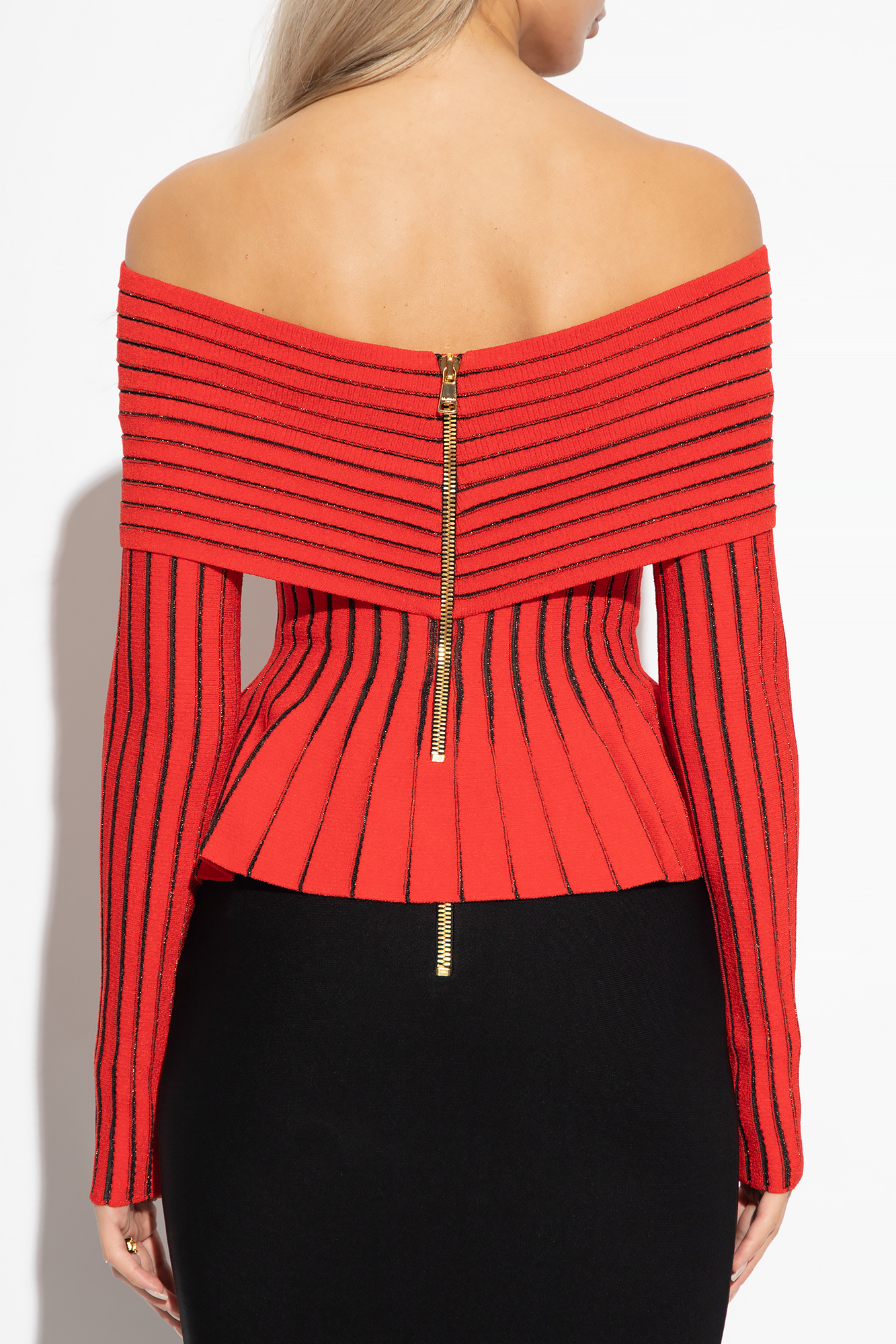 Balmain Off-the-shoulder top