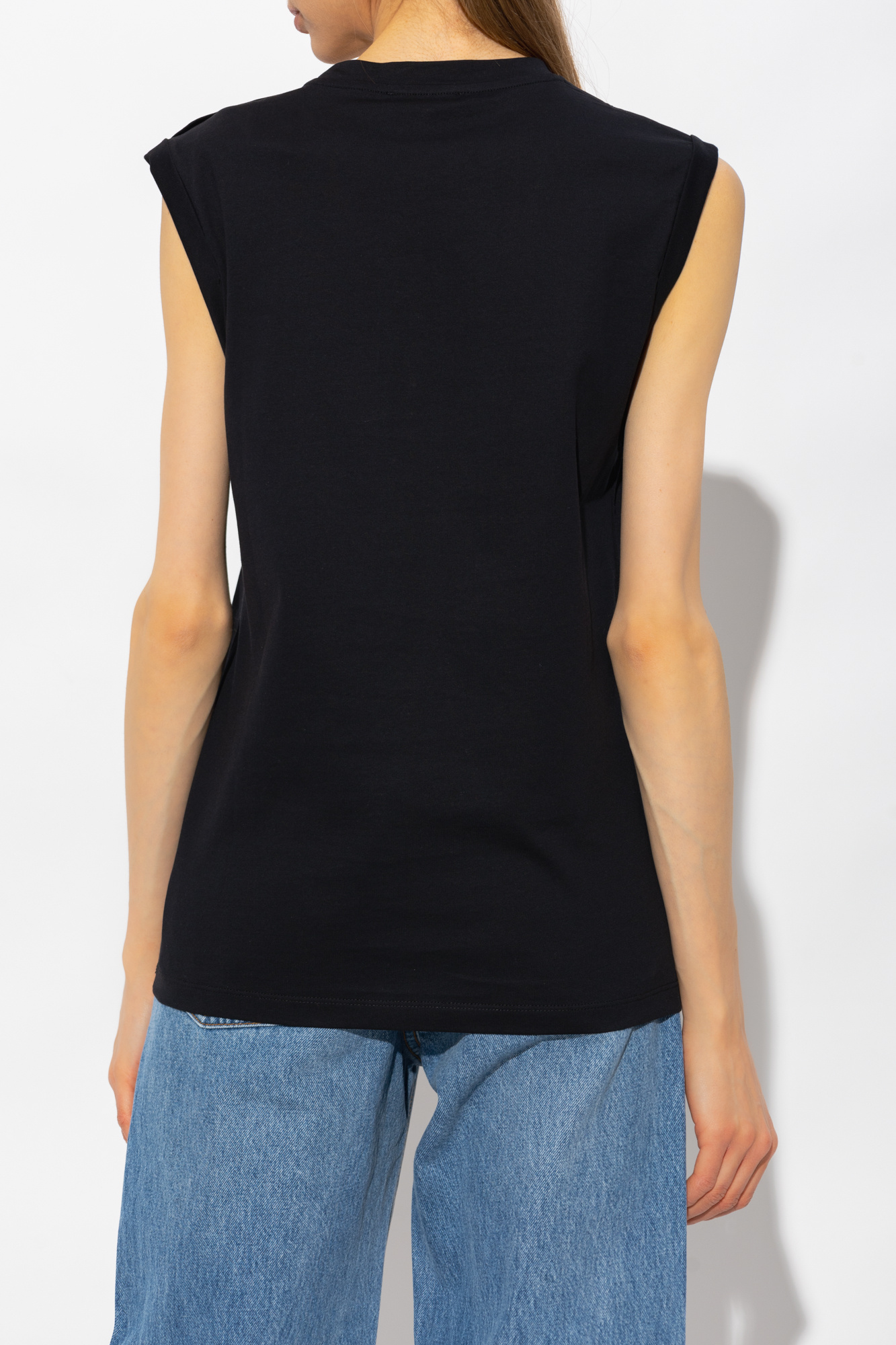 Balmain Sleeveless T-shirt with logo