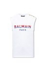 Balmain Sleeveless T-shirt with logo