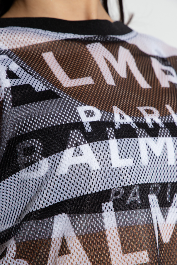 Balmain Krótki top z logo