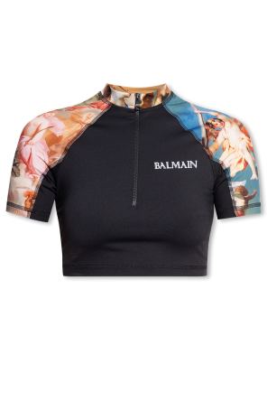 Balmain graphic-print bomber jacket