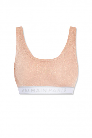 Balmain logo-print panelled briefs