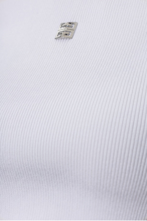 Givenchy Prążkowany top z logo