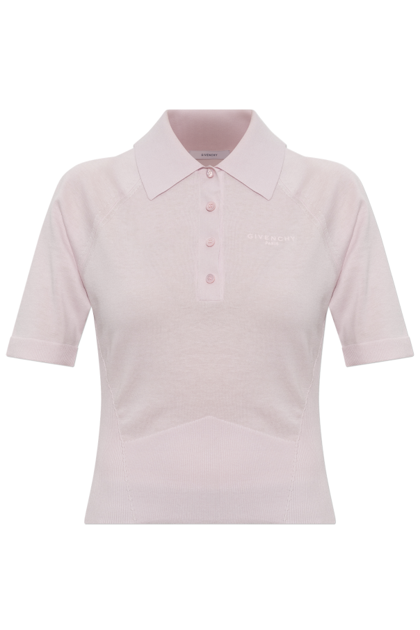 Cropped polo with logo od Givenchy