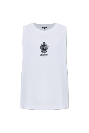 Beach top with embroidered logo