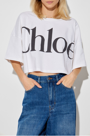 Chloé Krótki t-shirt typu `oversize`
