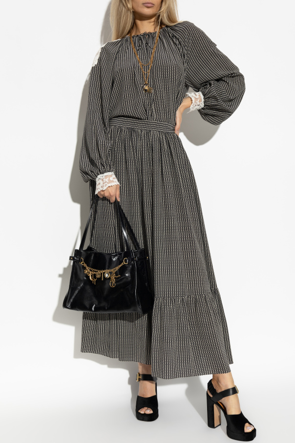 Chloé Silk top with long sleeves