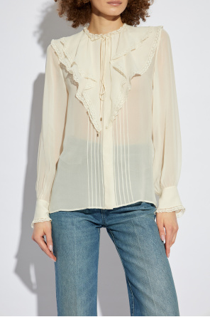Chloé Silk top with lace trim
