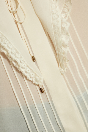 Chloé Silk top with lace trim