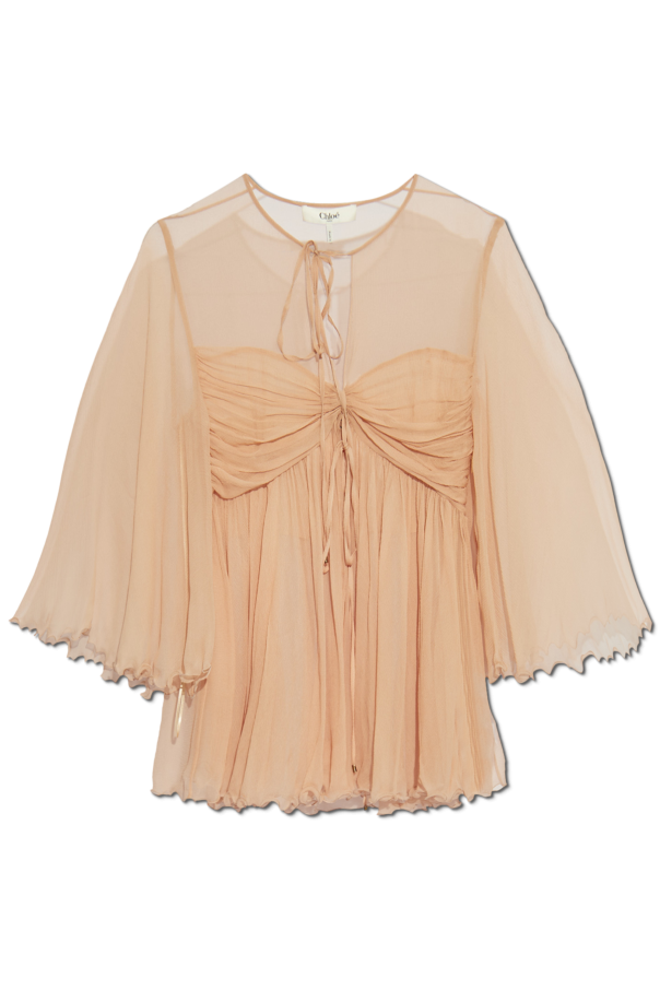Silk top with draping, zdjęcie 1 Silk top with draping od Chloé
