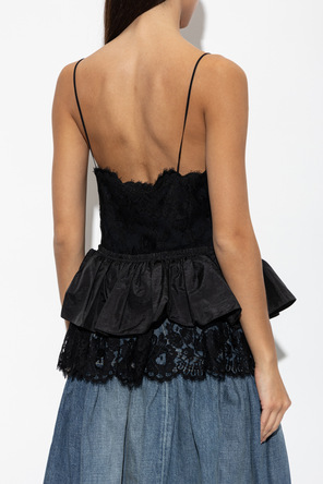 Chloé Lace peplum top