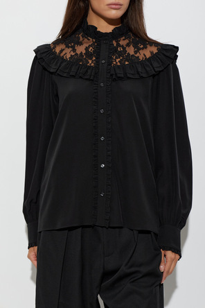 Chloé Blusa de seda con encaje