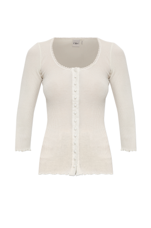 Ribbed fitted top