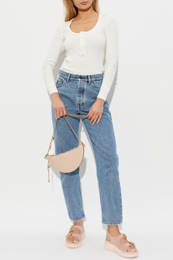 Chloé Top con cuello redondo