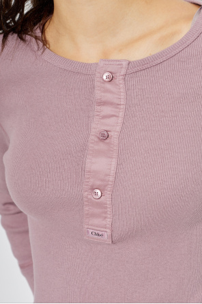 Chloé Prążkowany top o dopasowanym kroju