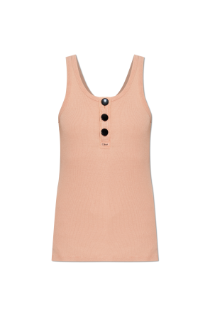 Top con logo bordado