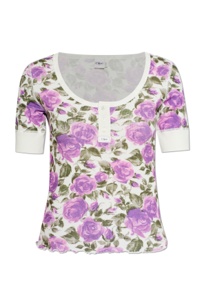 Top with a round neckline