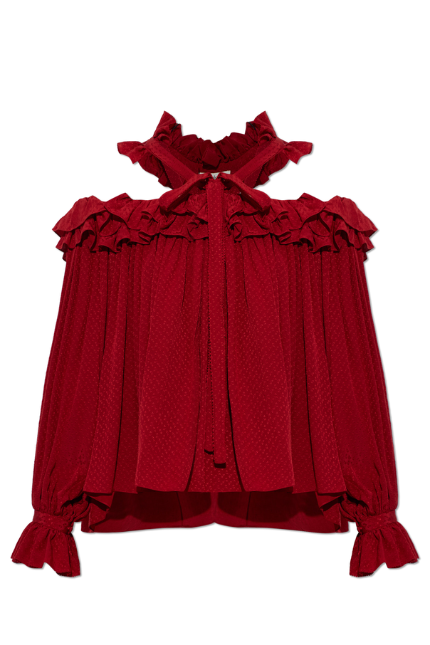 Chloé Silk blouse with frills