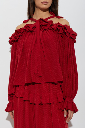 Chloé Silk blouse with frills