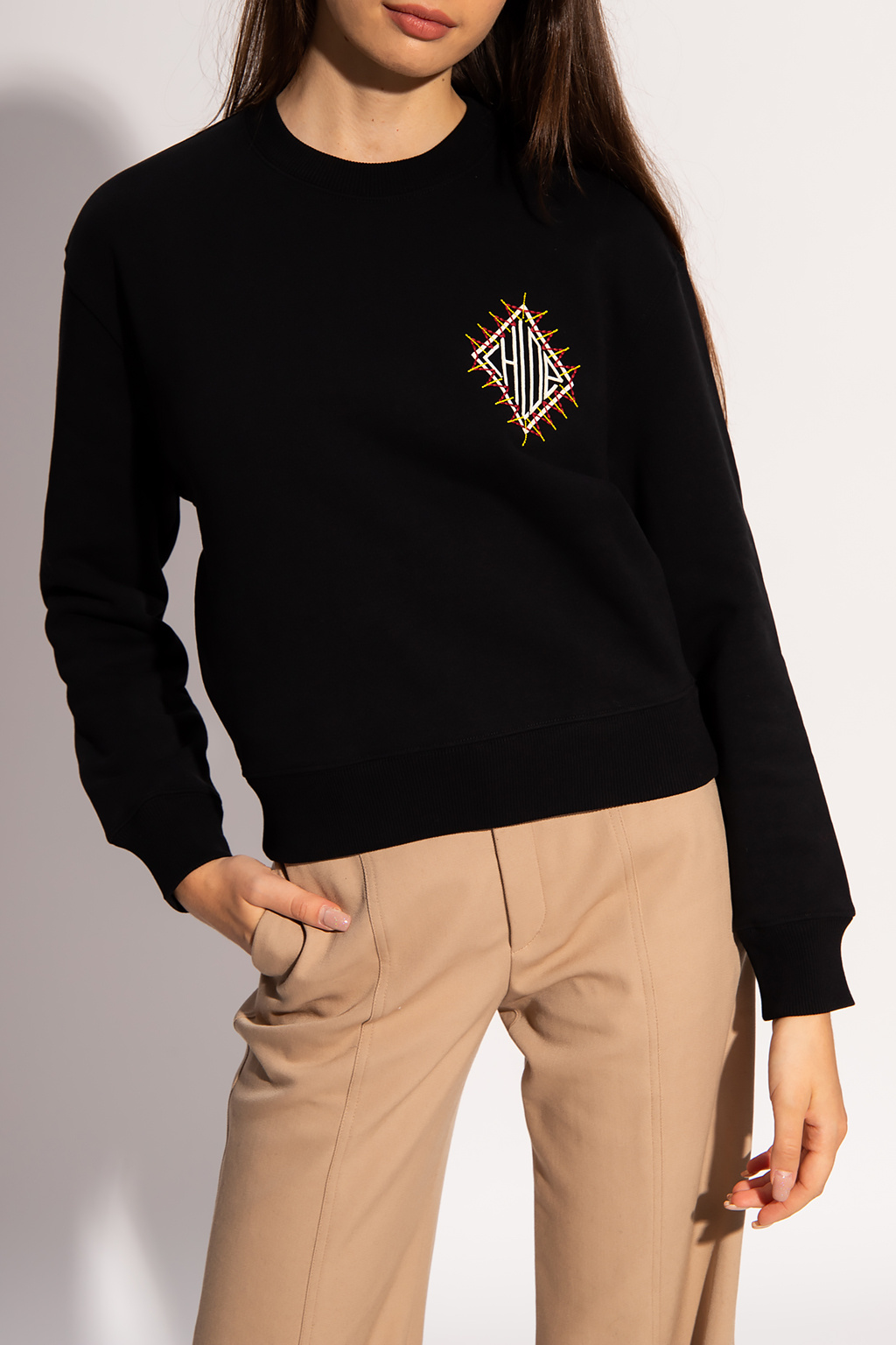 Chloé Logo-embroidered sweatshirt