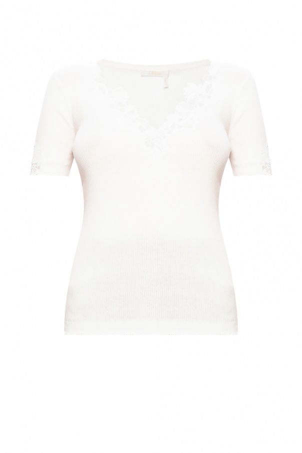 Chloé Embroidered T-shirt
