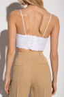 Chloé Cropped openwork top