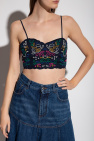 Chloé Cropped openwork top