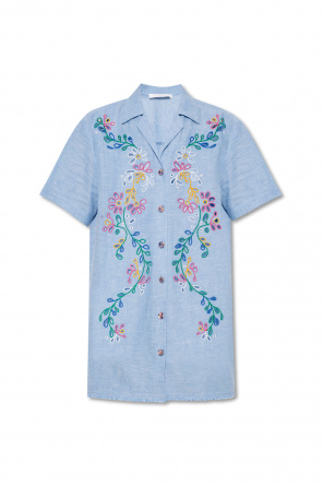 chloe floral print mid length dress item