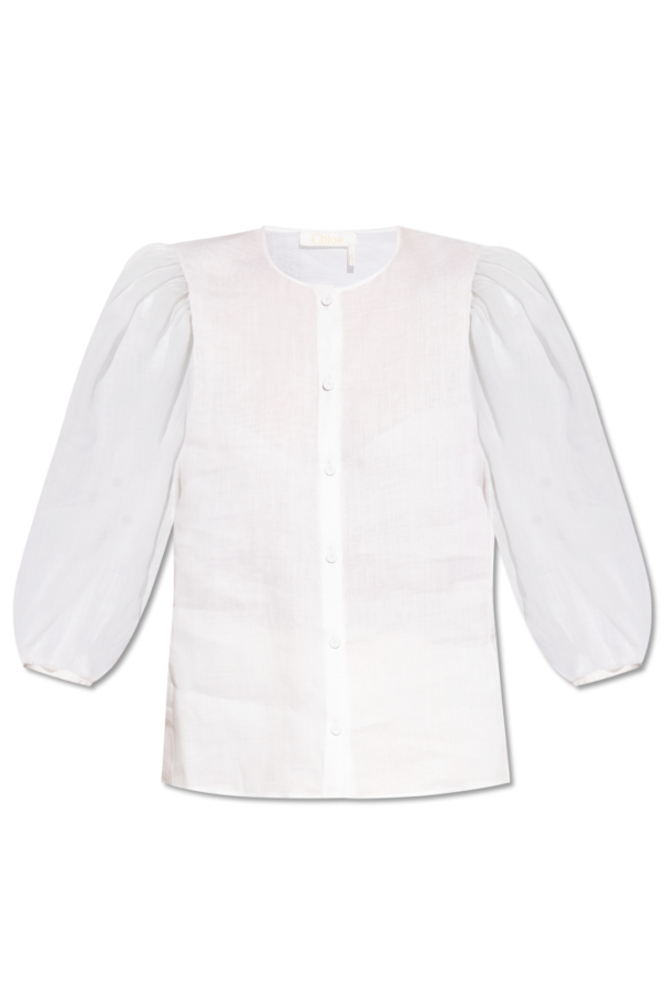 Shirt with puff sleeves od Chloé