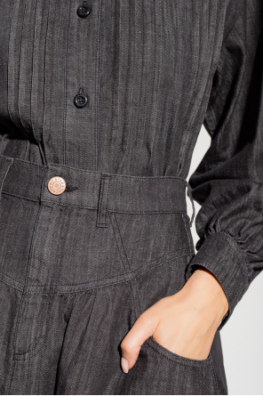 See By Chloé Denim shirt with standing collar