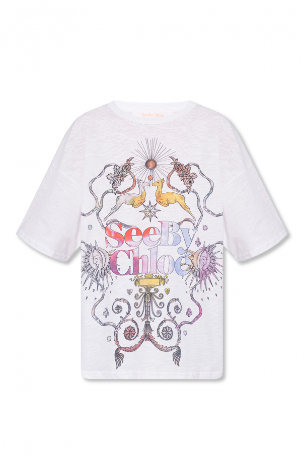 See By chloe topp Logo T-shirt