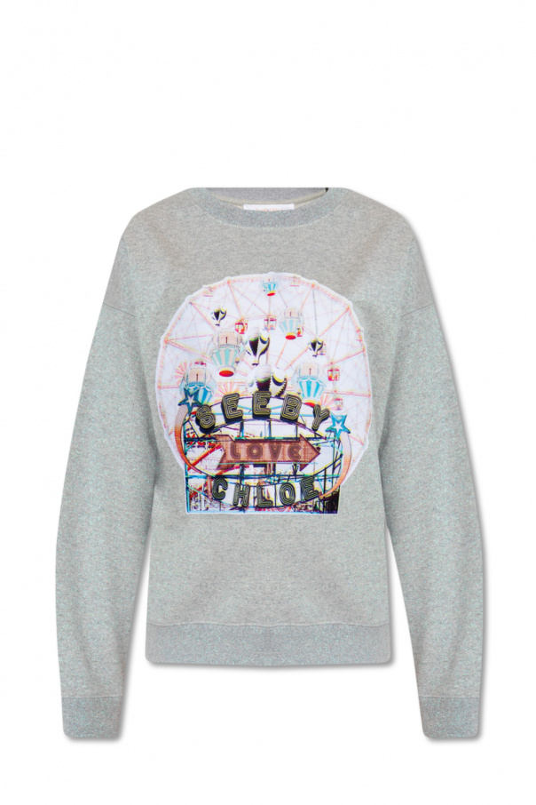 See By Chloe Sweatshirt with lurex threads