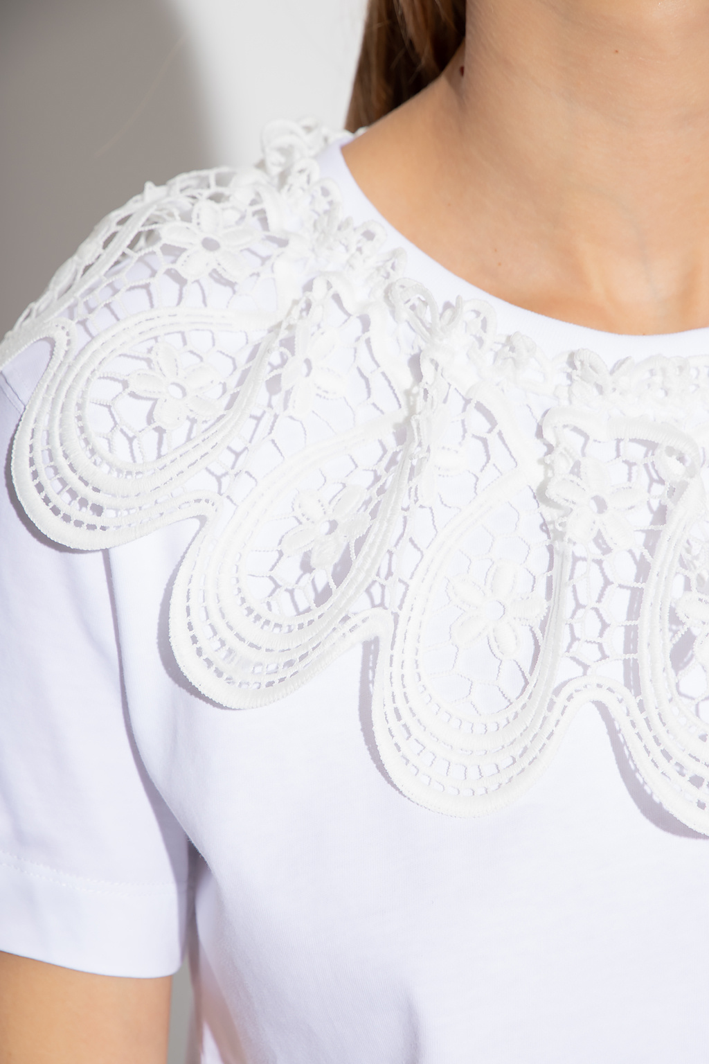 See By Chloé Sweatshirt with lace collar