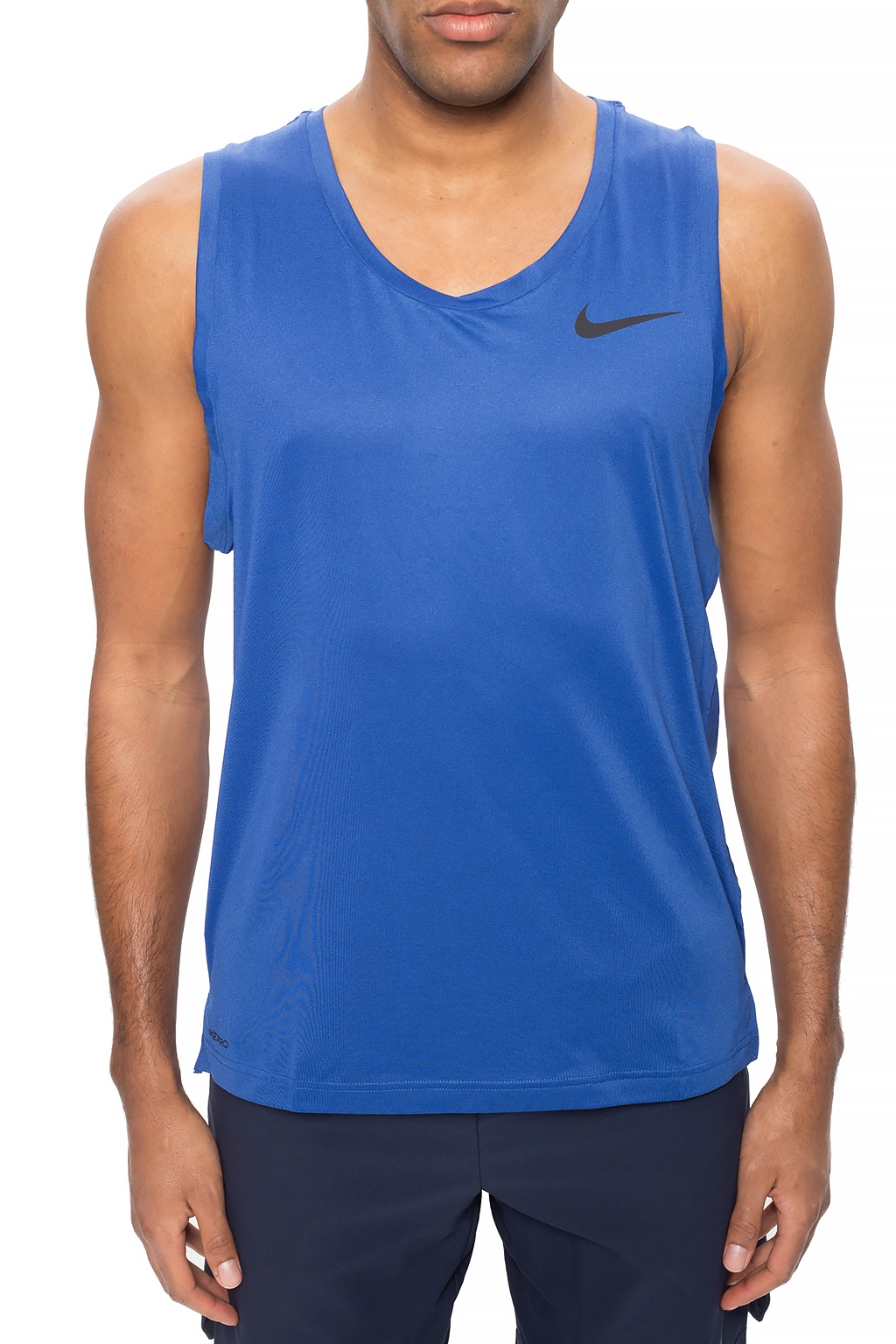 Blue Sleeveless T-shirt with logo Nike - Vitkac GB