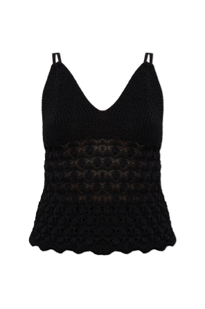 Top with a decorative weave