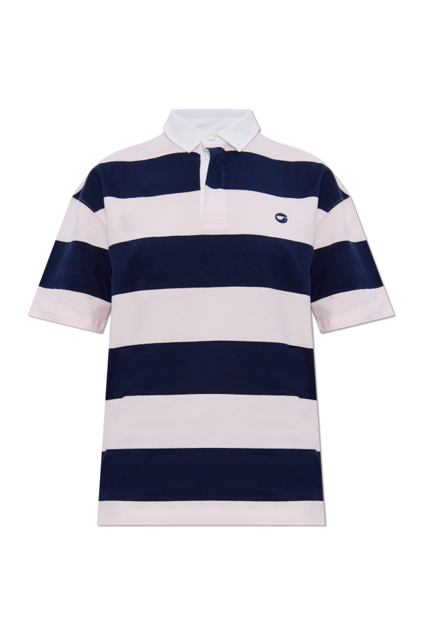 Striped Cotton Polo Shirt od Coperni