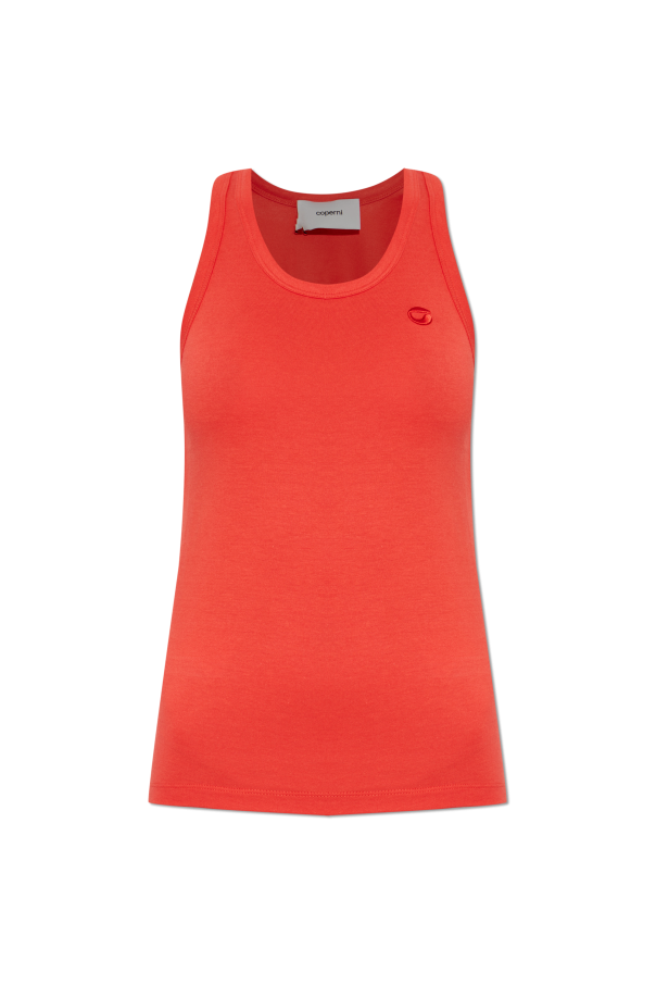 Top with embroidered logo od Coperni