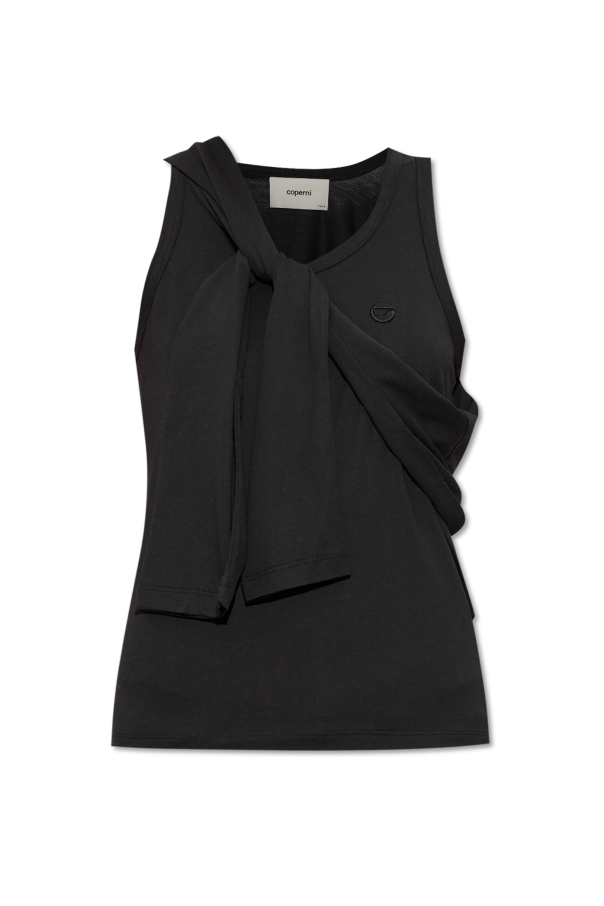 Top with tie od Coperni